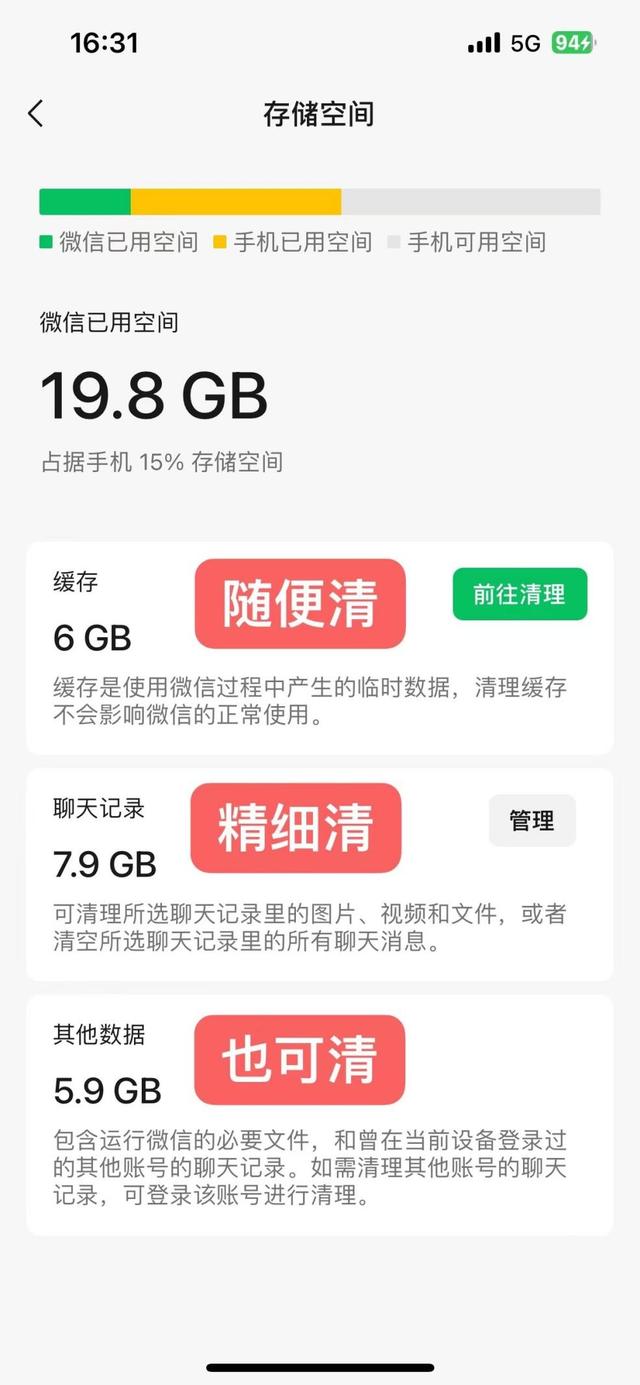 微信儲(chǔ)存空間，微信存儲(chǔ)空間管理？