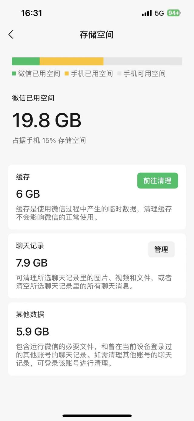 微信儲(chǔ)存空間，微信存儲(chǔ)空間管理？